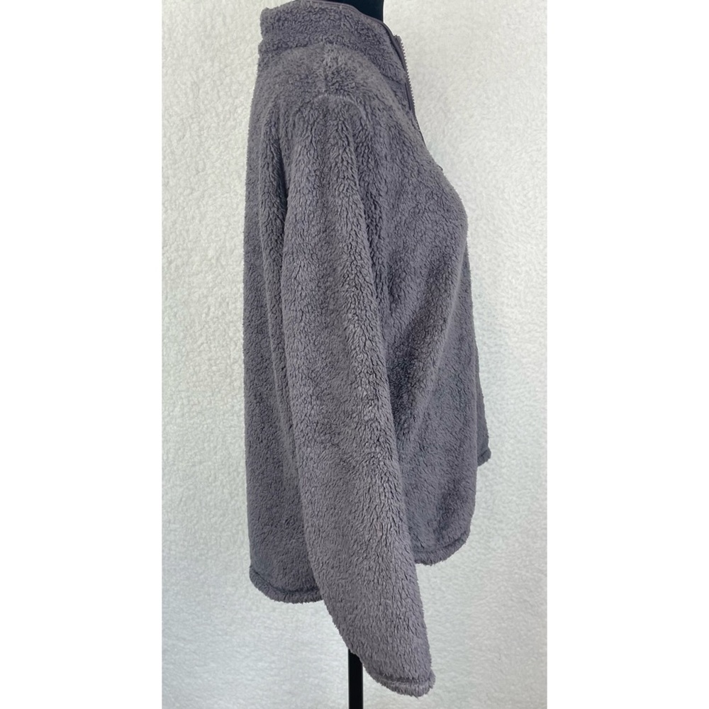 (NWT) H&M • Dusty Purple Quarter-Zip Sherpa Fleece Jacket, M - Picture 7 of 12